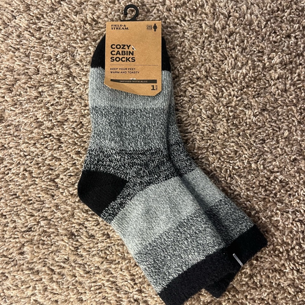 Cozy cabin socks!